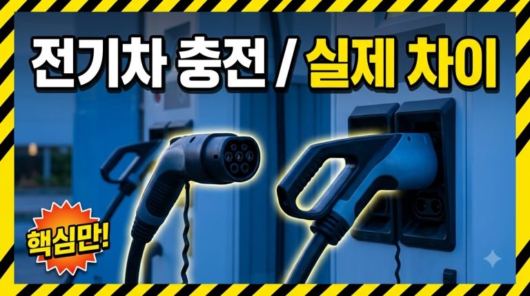 50kW 급속과 100kW 초급속, 실제 차이