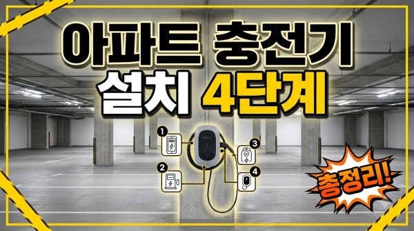 아파트 전기차 충전기 설치 절차, 4단계로 정리