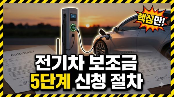전기차 보조금 신청 절차, 2026년 기준 5단계로 정리