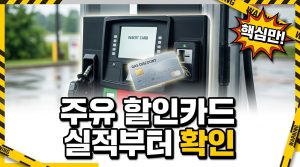 주유 할인카드 고르는 법 — 실적·한도부터 따지기