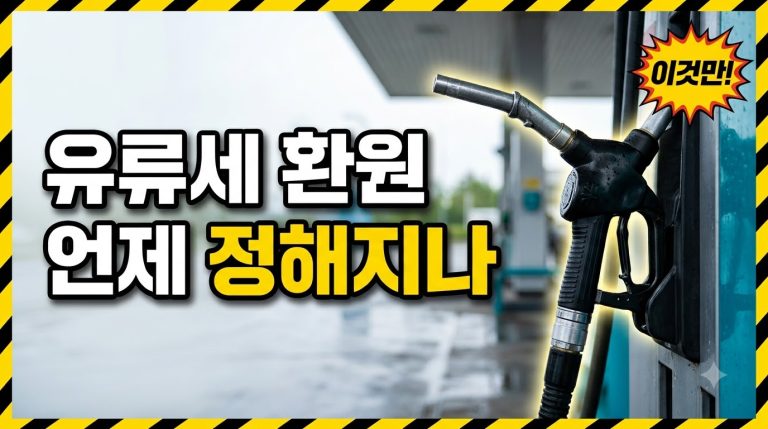 유류세 환원은 언제 결정되나 — 발표 확인 경로와 대응