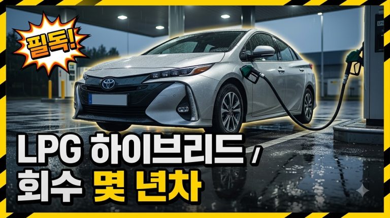 LPG vs 하이브리드 — 차값 회수까지 몇 년 걸리나