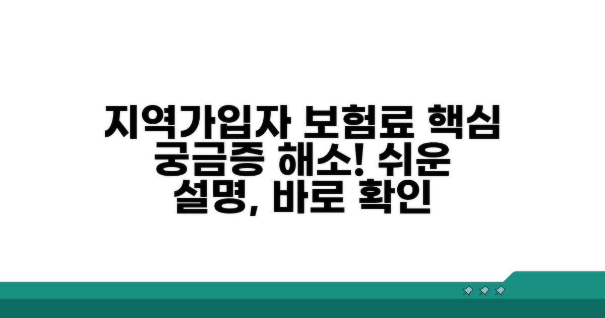 지역가입자 보험료 산정, 무엇이 궁금할까?