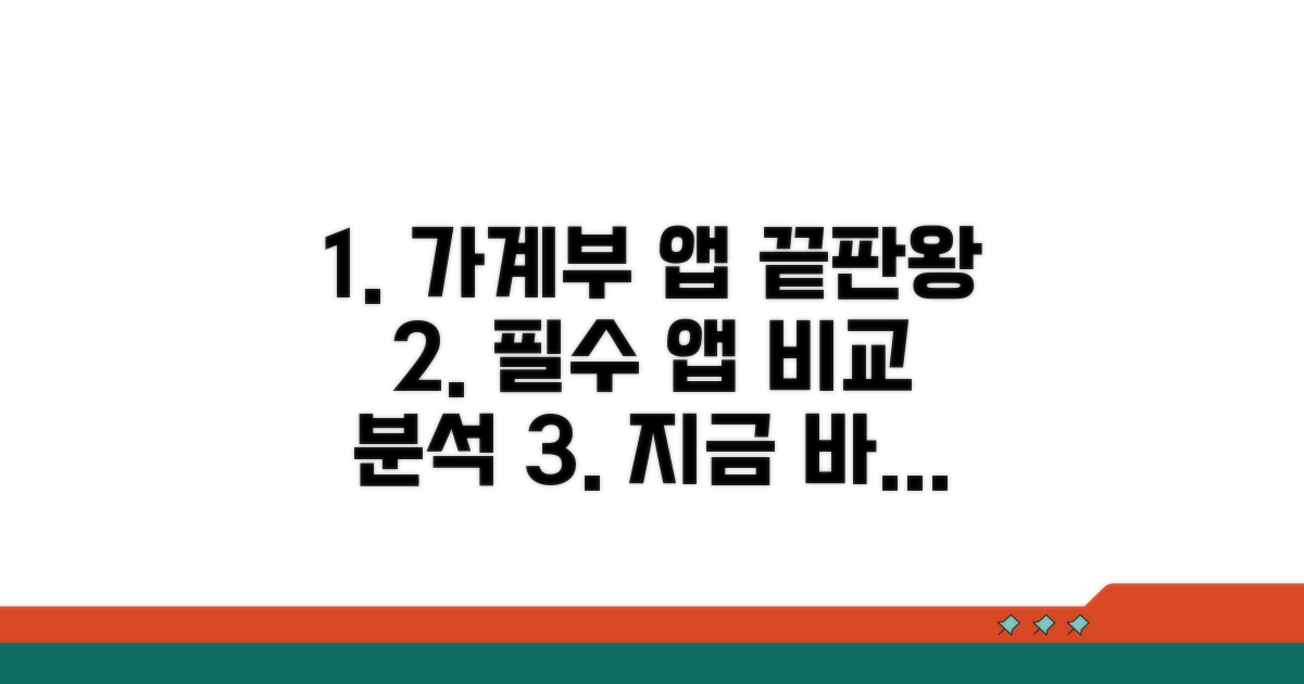 필수 가계부 앱 비교 분석