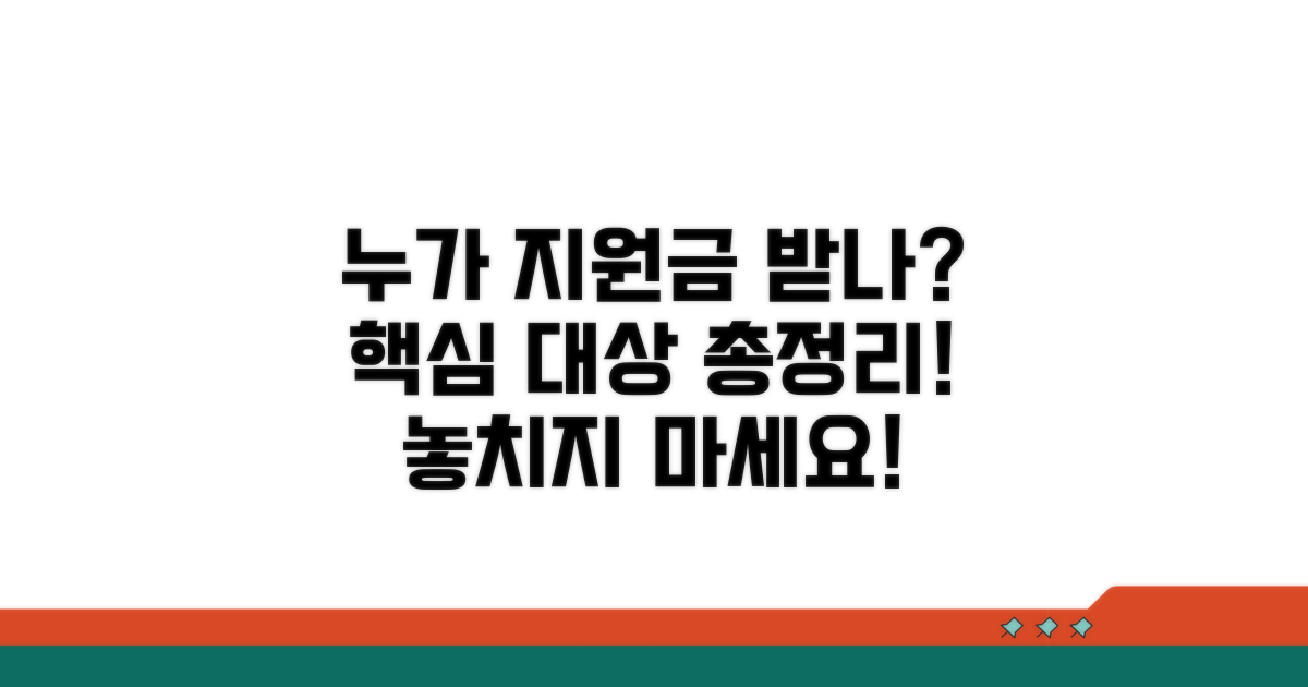 지원금 지급 대상, 누구일까?