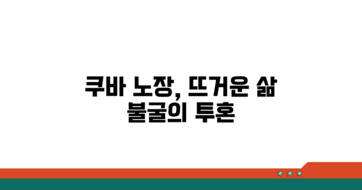 쿠바 노인의 삶과 투지