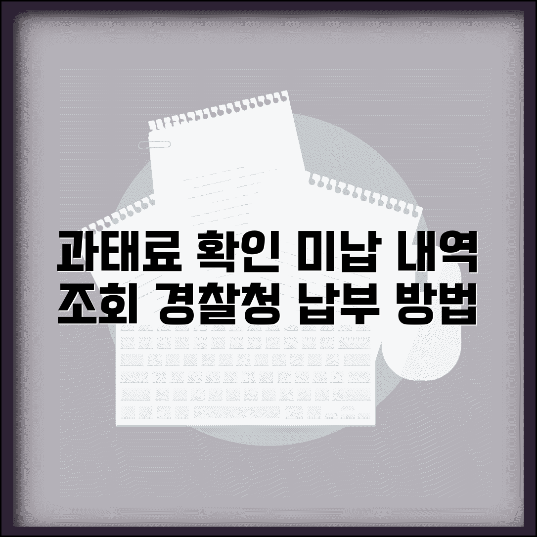 경찰청 교통범칙금 과태료 조회 | 미납 과태료 확인 및 납부 방법