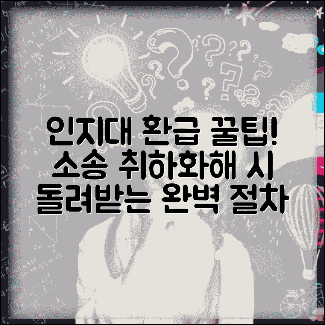 인지대 송달료 환급 신청 방법 | 소송 취하/화해 시 돌려받는 절차