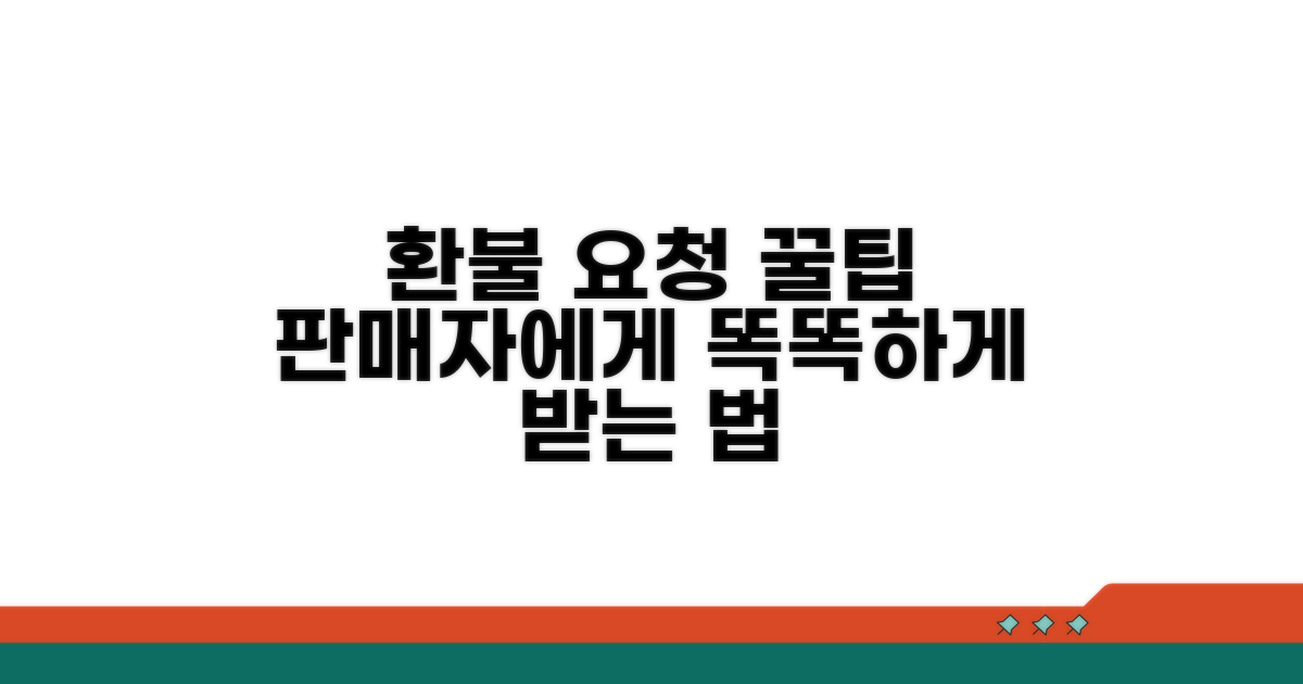 판매자에게 환불 요구하는 방법