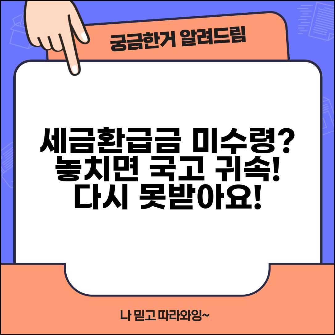 세금 환급금 못받고 지나가면 어떻게 되나요 | 세금환급 | 미수령 | 국고귀속
