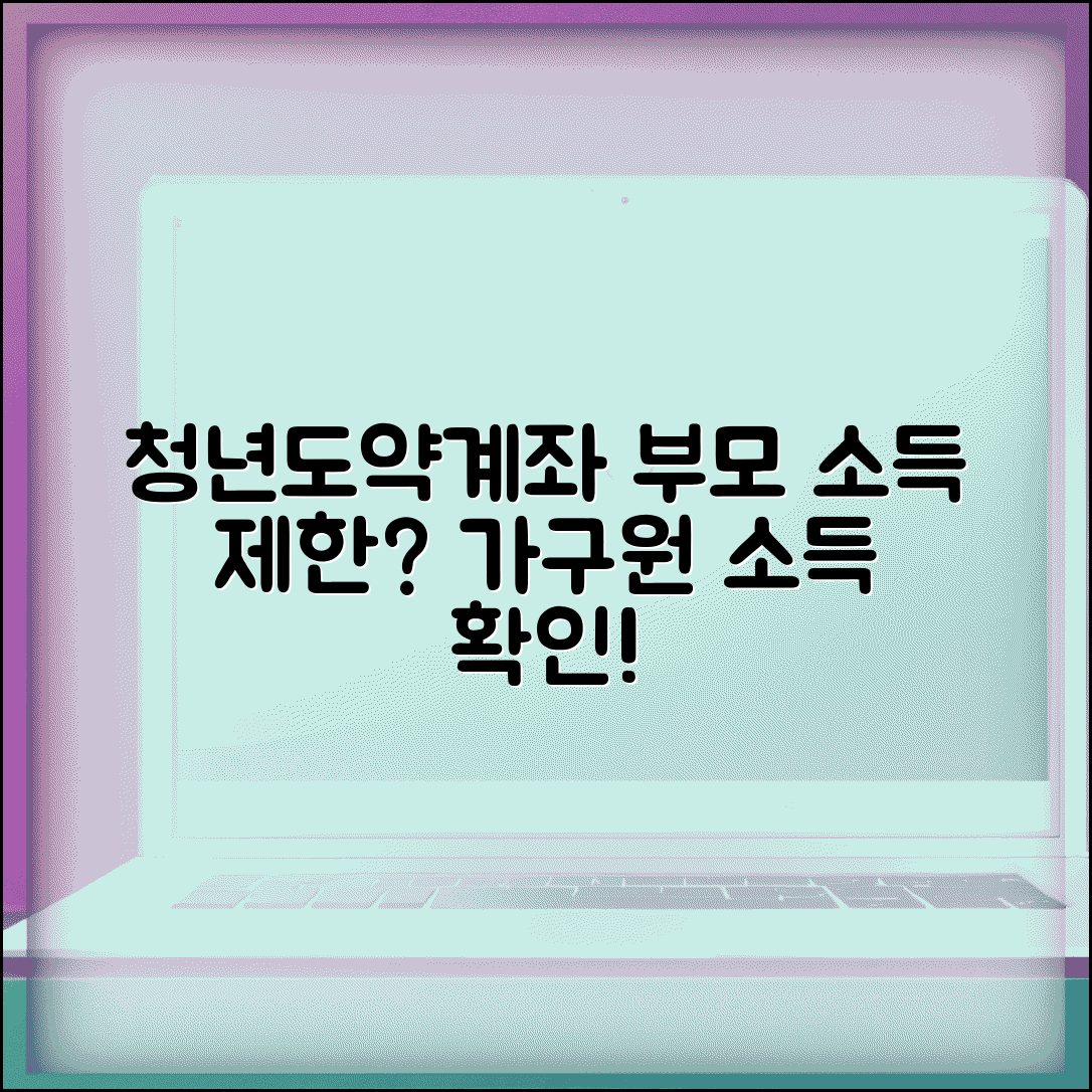 청년도약계좌 부모 소득 기준 | 가구원 소득 제한 확인법