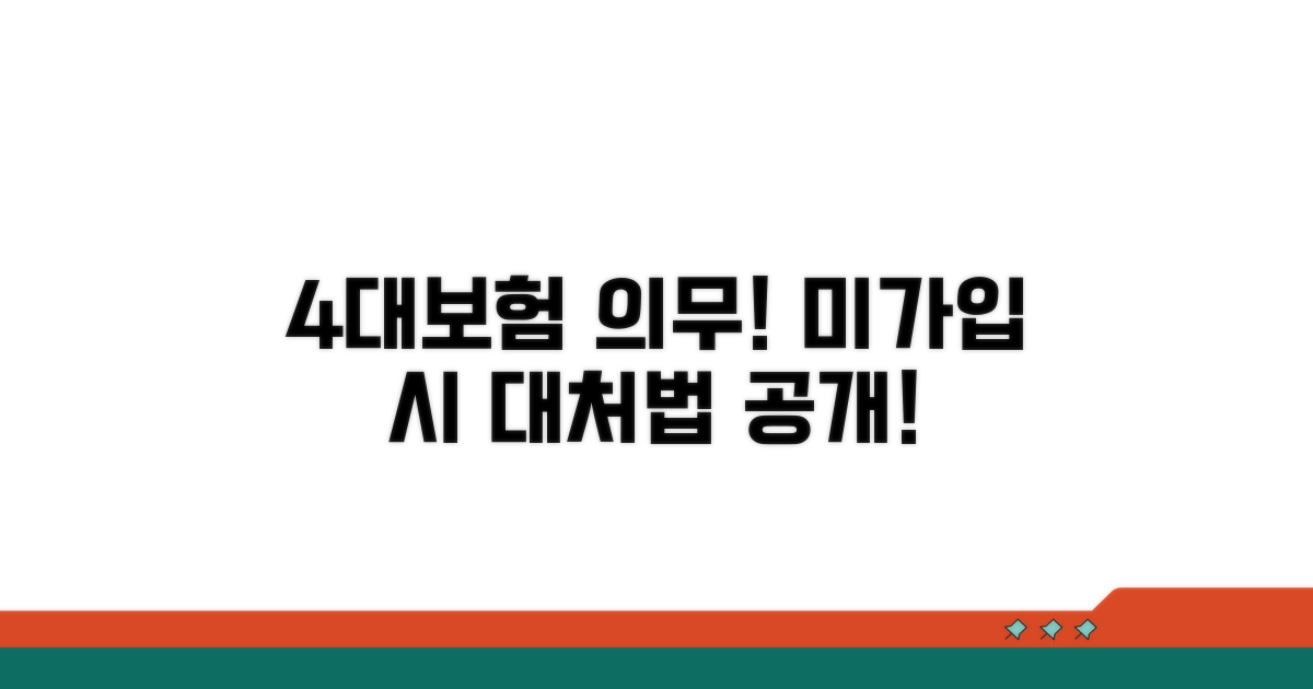 4대보험 가입 의무와 위반 시 대처