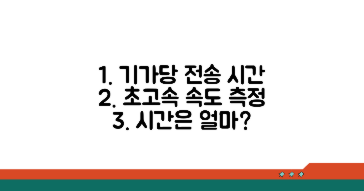 기가바이트별 전송 시간 예상