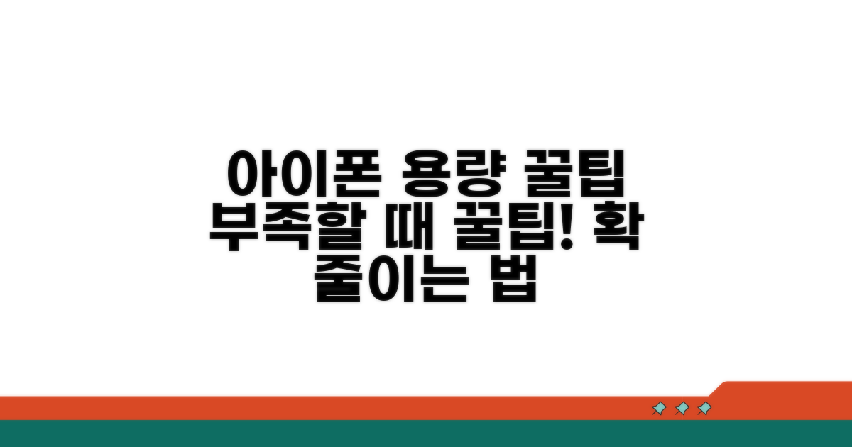 아이폰 자료 용량 계산법