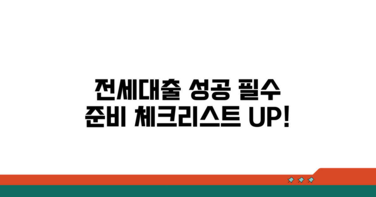 성공적인 전세대출을 위한 필수 체크리스트