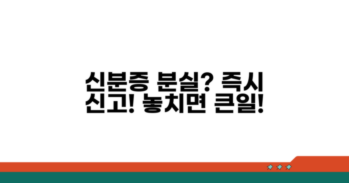 신분증 분실 시 즉시 해야 할 일