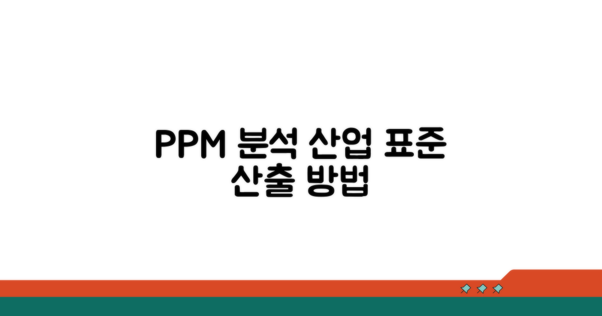 산업 표준, ppm 산출 방법 분석
