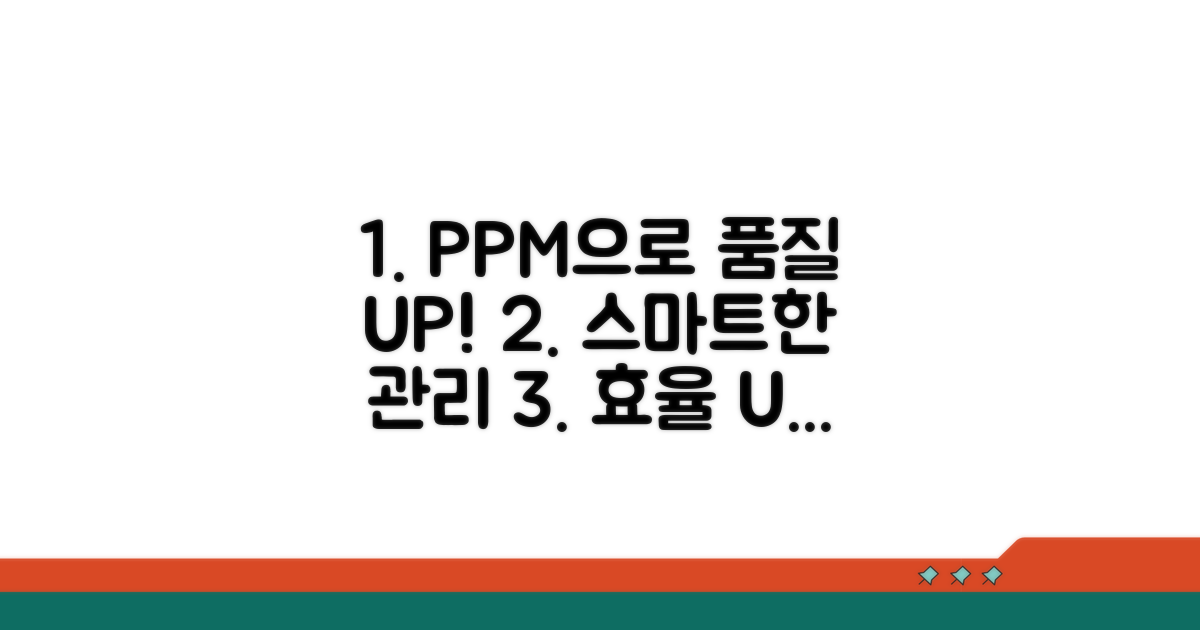 ppm 활용, 효율적인 품질 관리