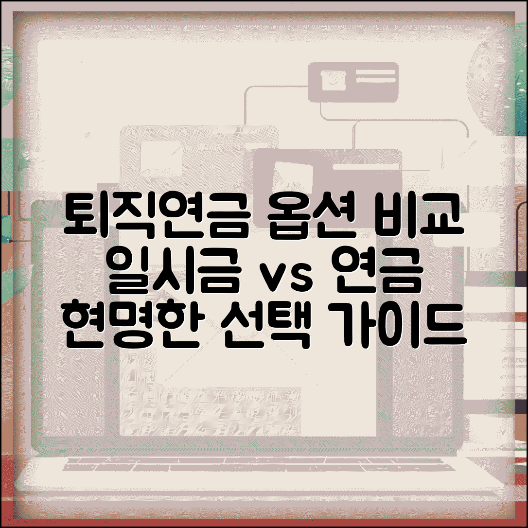퇴직연금 수령나이 옵션 비교 | 일시금 vs 연금 선택 가이드