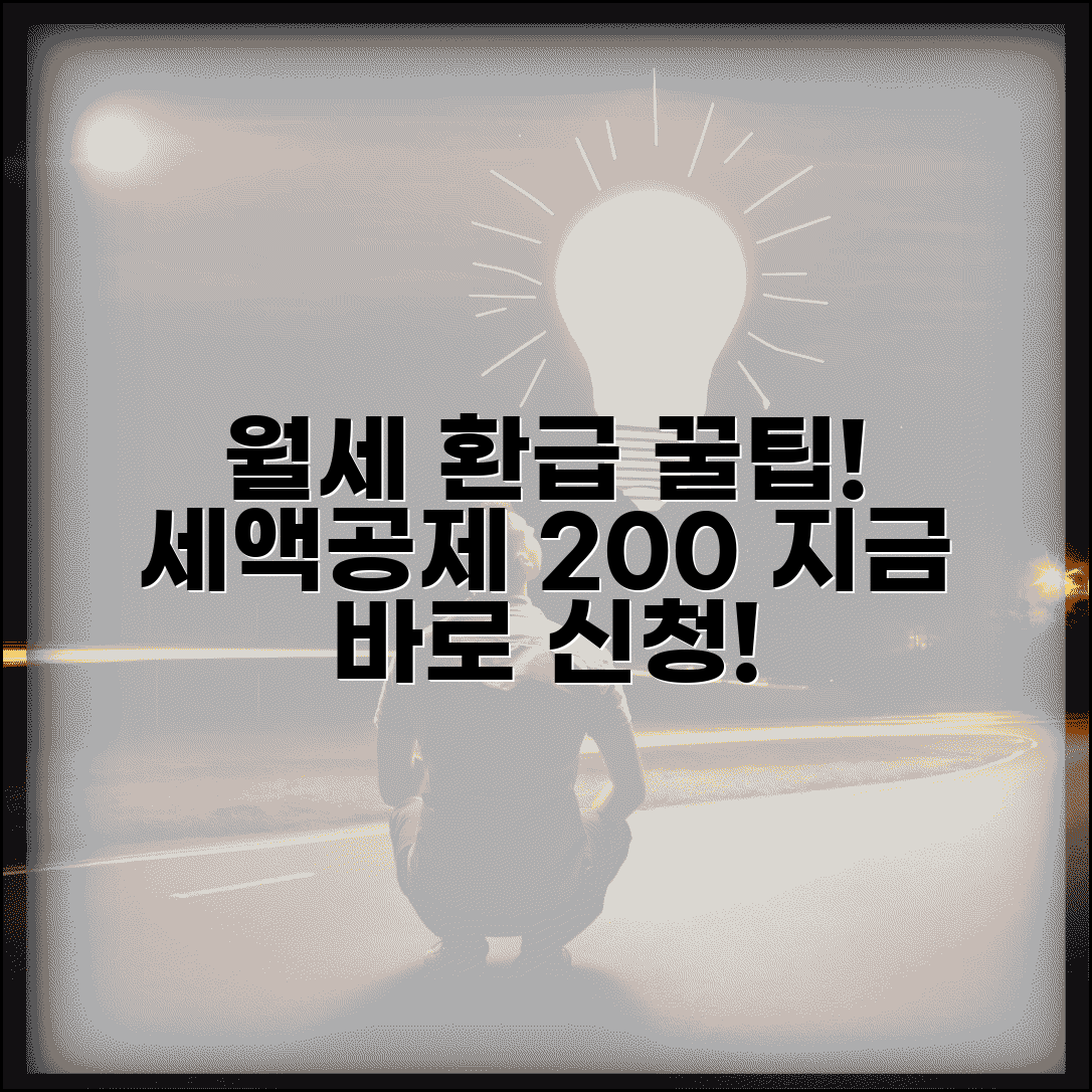 월세 환급제도 신청방법 | 월세 세액공제 환급 받는 방법