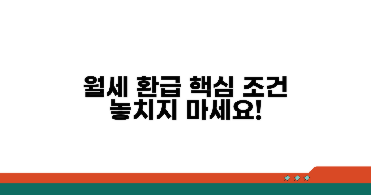 월세 환급제도 핵심 조건 확인