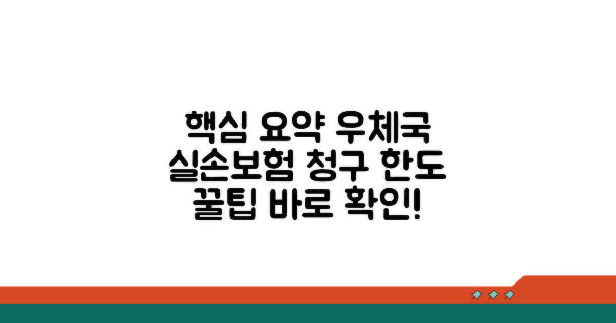 우체국 실손보험 청구 한도 확인