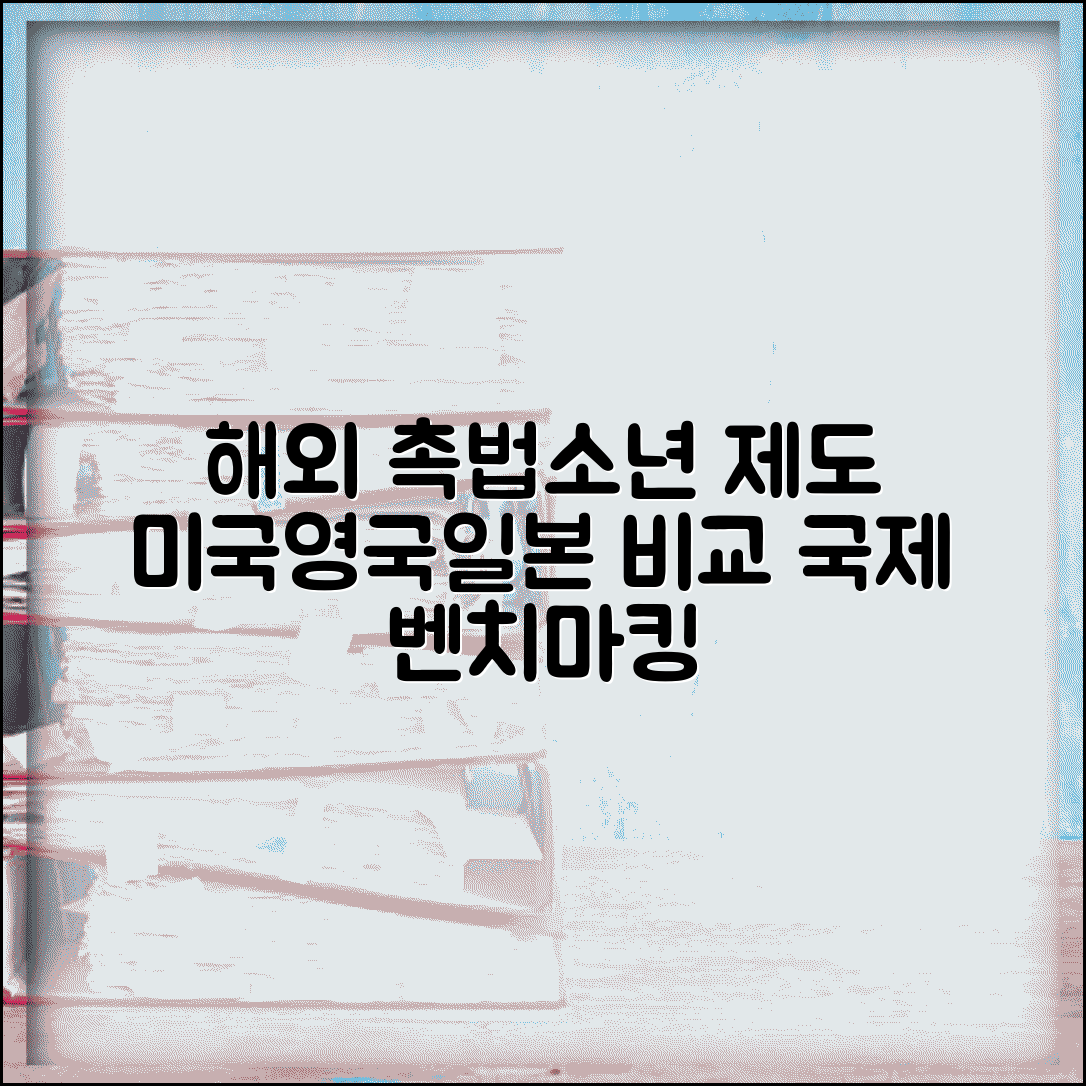 해외 촉법소년 제도 비교 | 미국 영국 일본 제도 | 형사책임연령 국제 비교 | 벤치마킹 사례