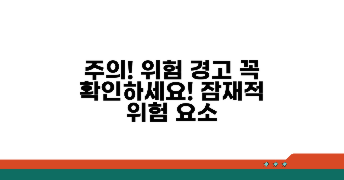 유의사항과 발생 가능한 위험