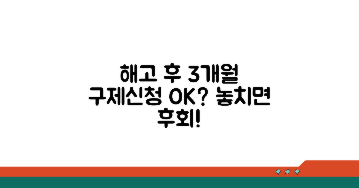 해고 후 3개월, 구제신청 필수