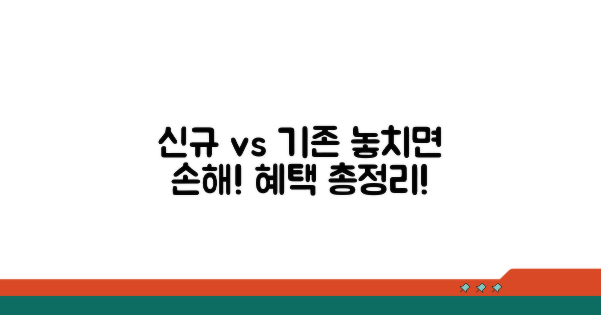 신규/기존 고객 혜택 비교