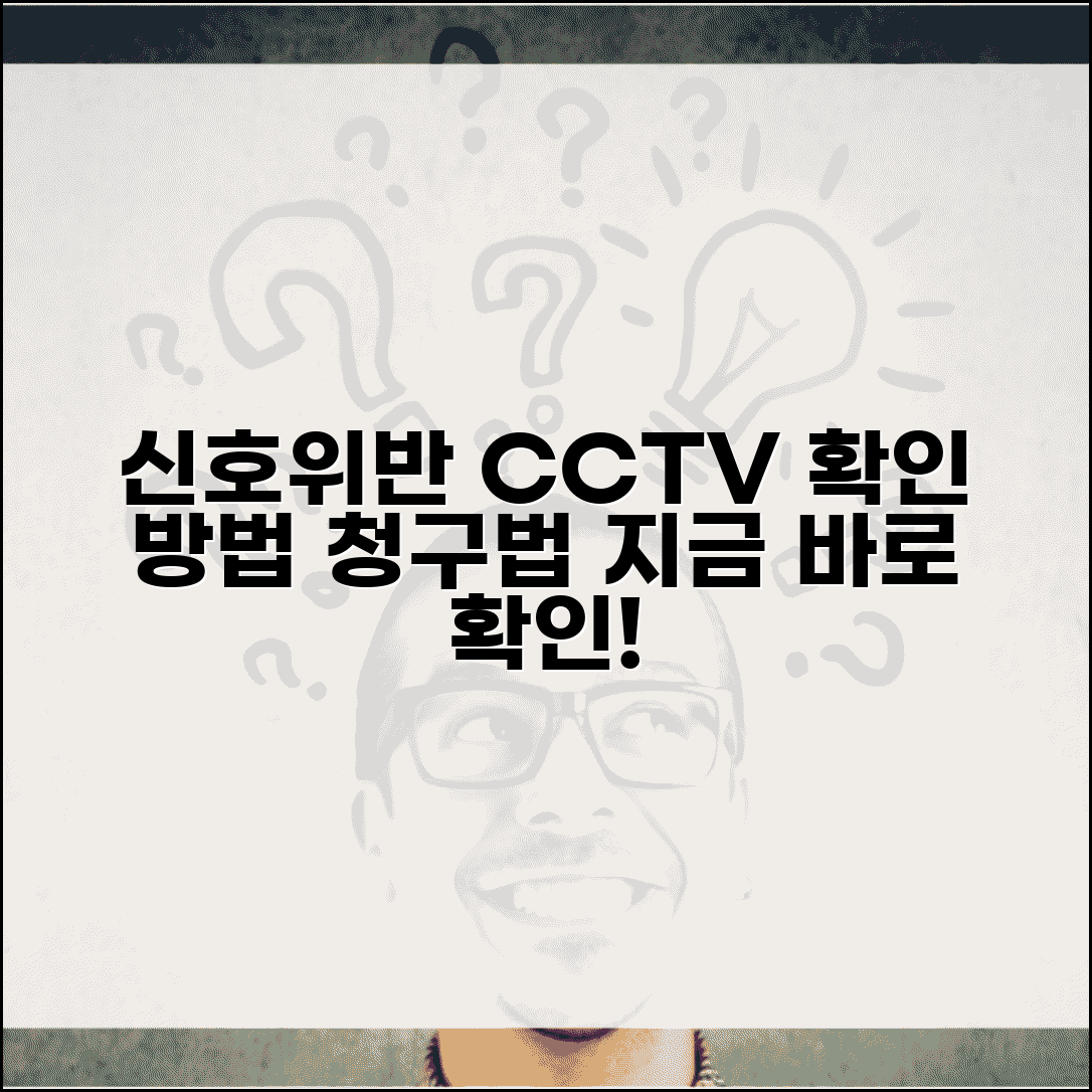신호위반 CCTV 영상 확인하고 싶을때 | 정보공개청구 신청법
