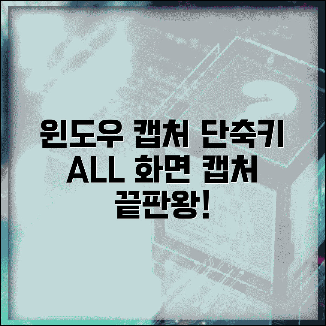 윈도우 스크린샷 캡처 단축키 완벽 가이드 | 화면 캡처 모든 방법 정리