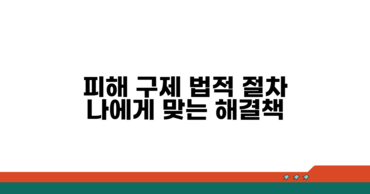 피해 구제를 위한 법적 절차