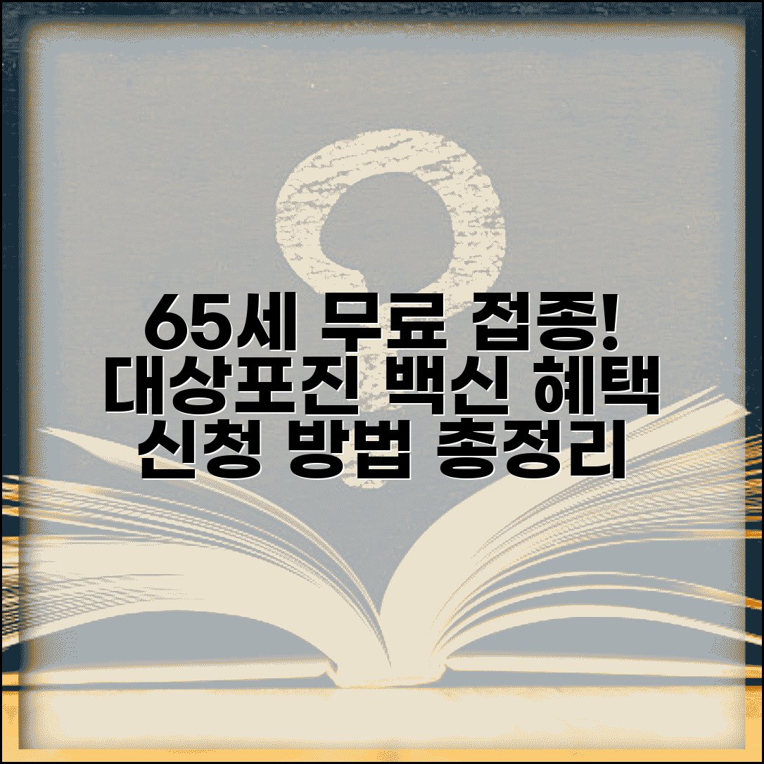 65세 이상 대상포진 예방접종 혜택 | 무료 접종 신청 방법