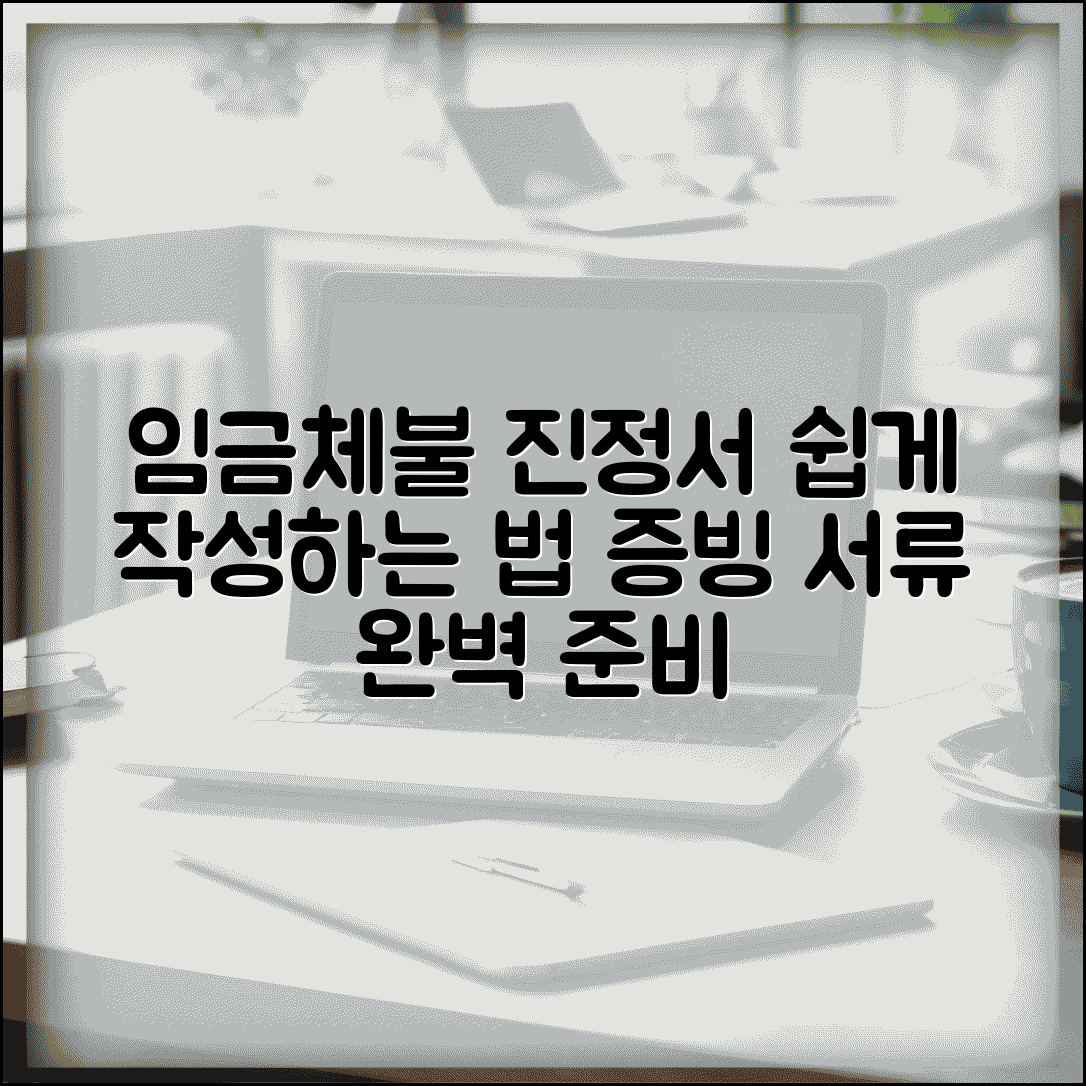 임금체불 진정서 작성 | 체불임금 진정서 작성법과 증빙 서류 준비