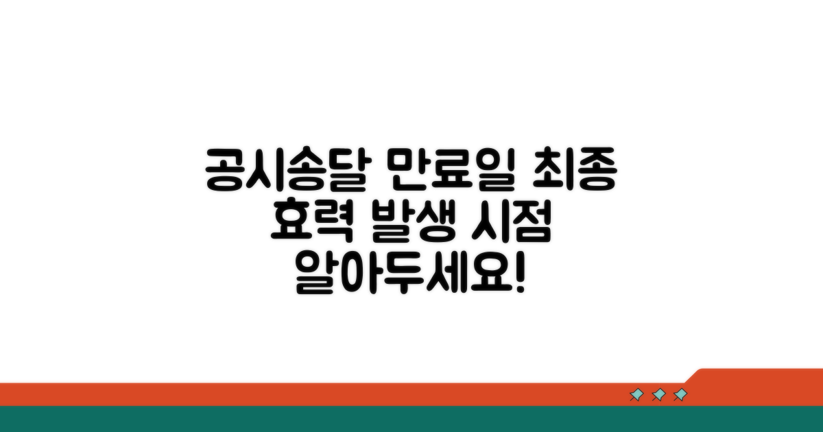 공시송달 만료일과 최종 효력 시점