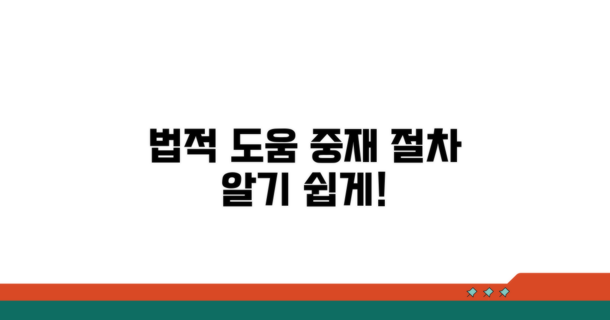 법적 도움 및 중재 절차 안내
