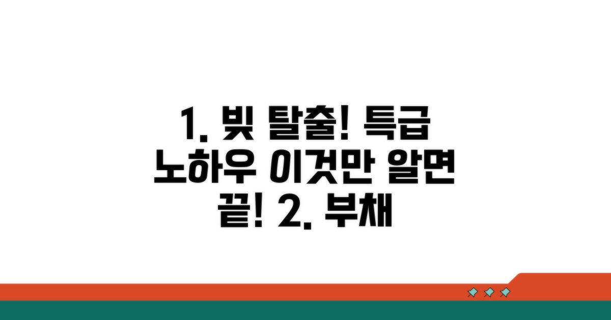 성공적인 채무 탈출 노하우