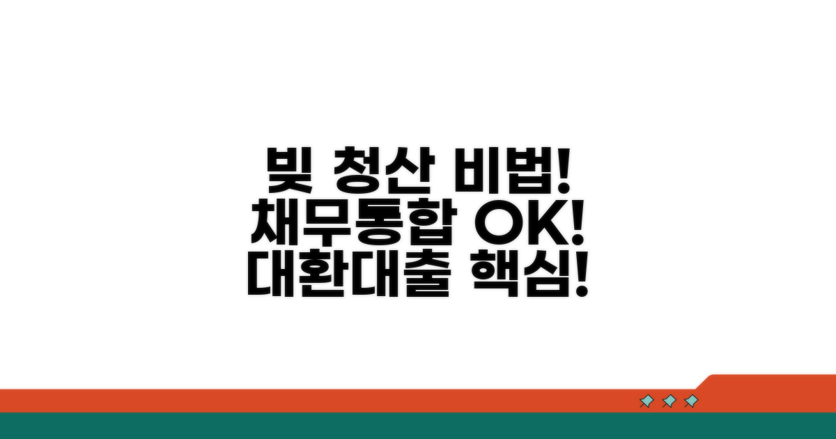 채무통합 대환대출 핵심 정리