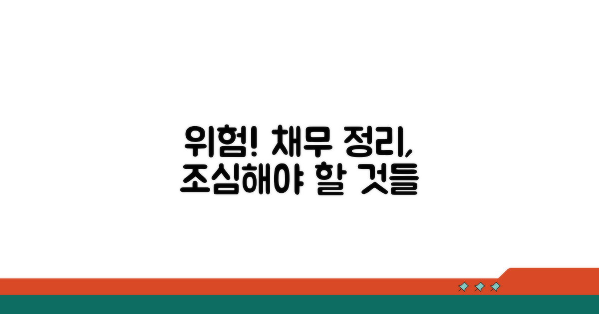 주의해야 할 채무 정리