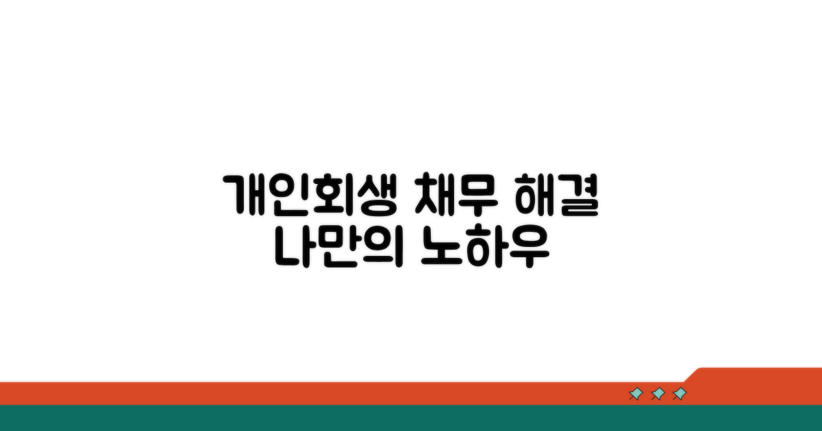 개인회생 채무 해결 노하우