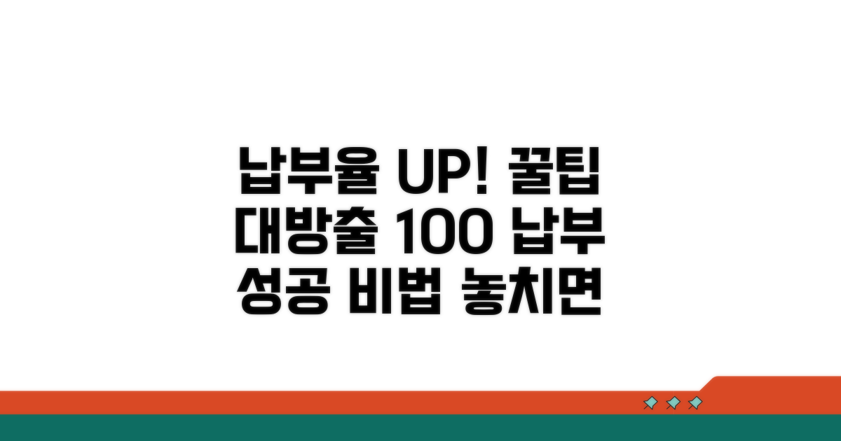 납부율 높이는 꿀팁 모음