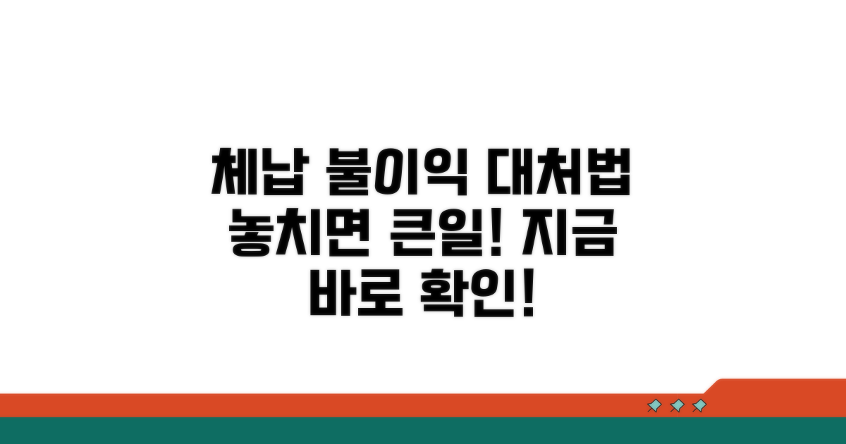 체납 시 불이익 및 대처 방안