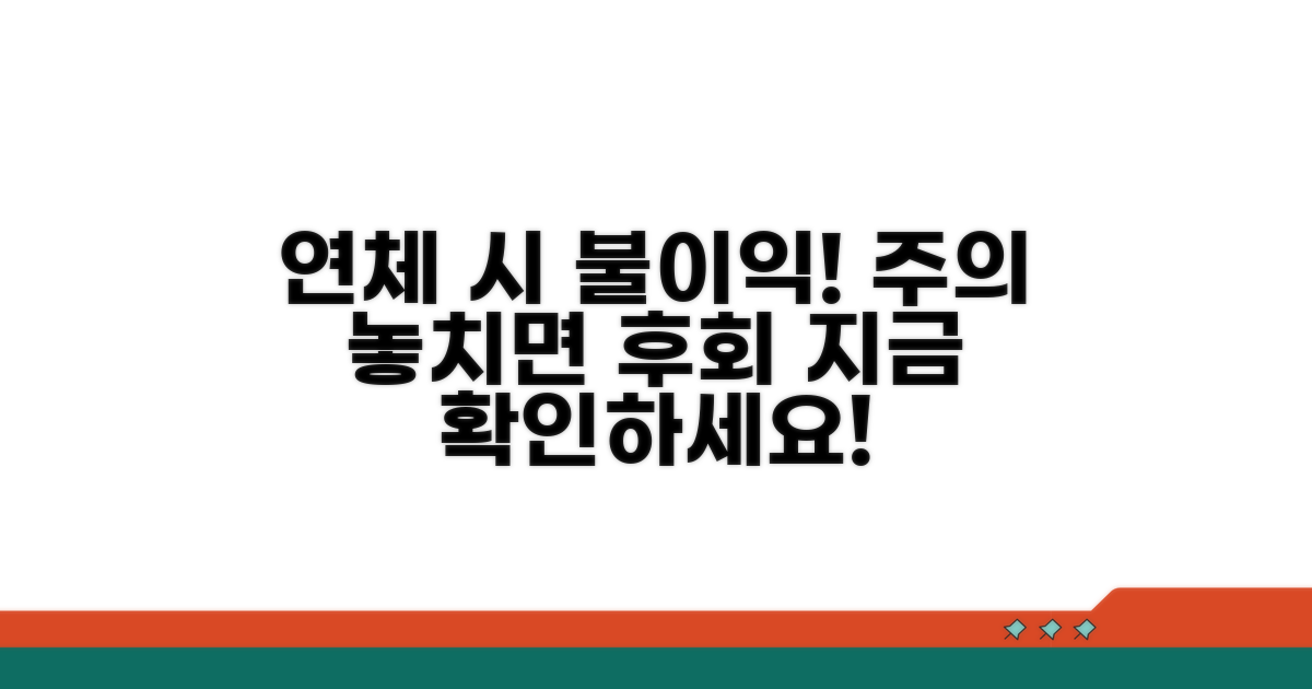주의: 연체 시 발생하는 불이익