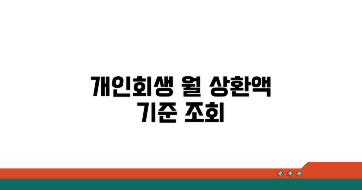 개인회생 월 상환액 기준과 조회