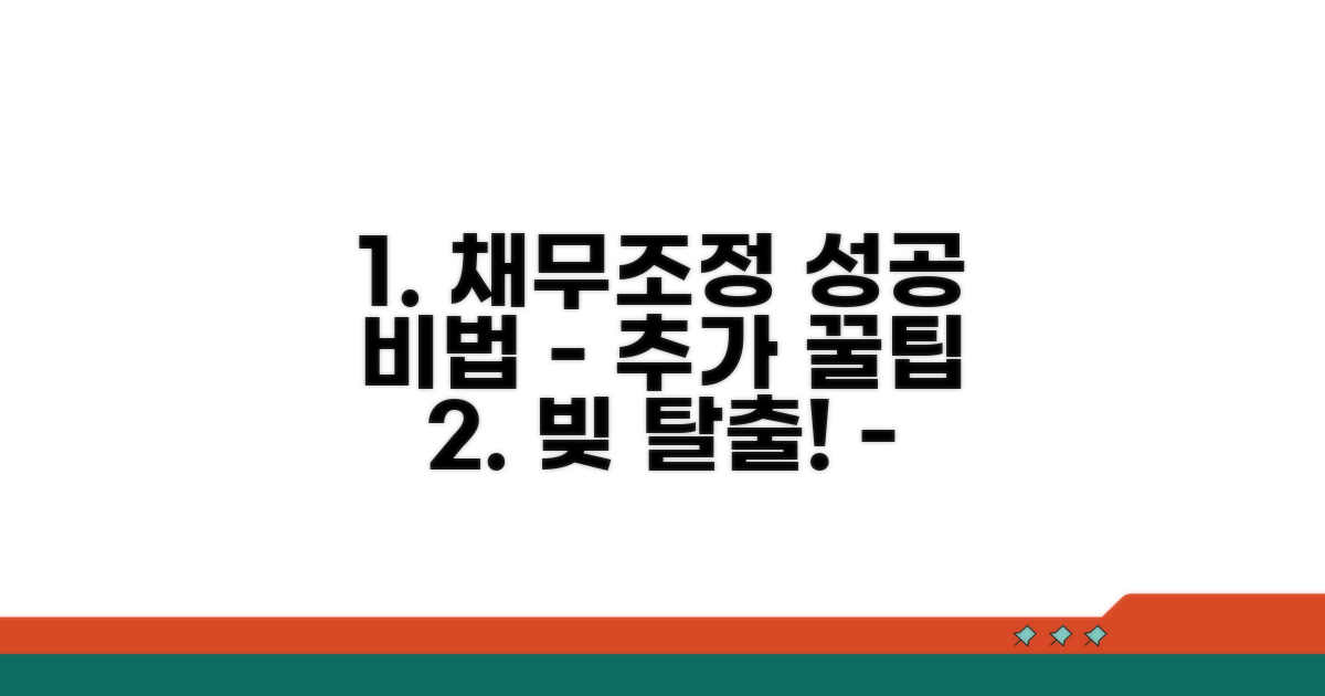 성공적인 채무조정을 위한 추가 팁