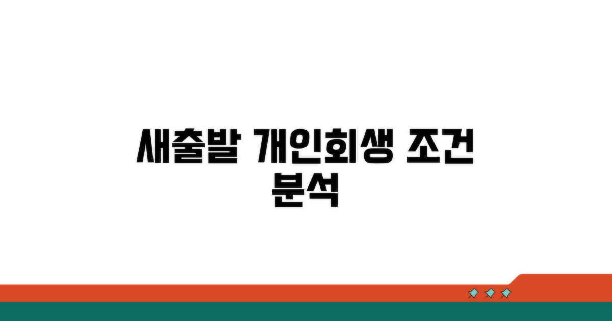 새출발 개인회생 조건 분석