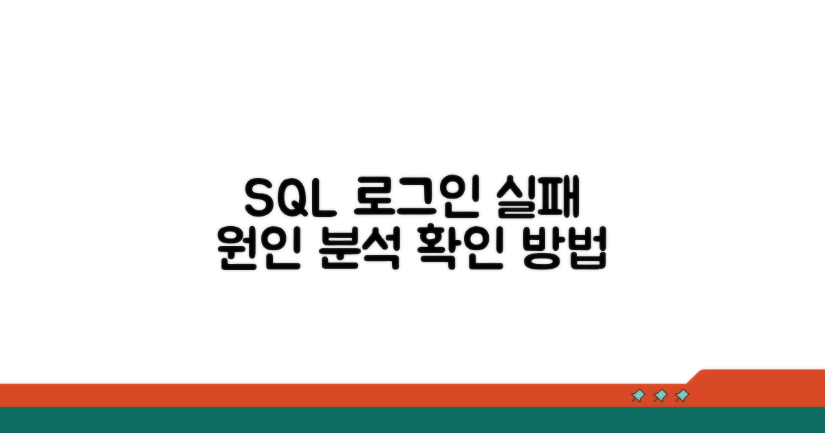 SQL 로그인 실패 상세 조건 비교
