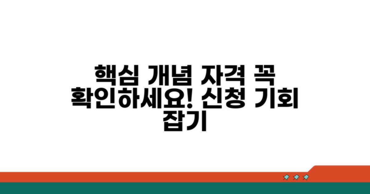핵심 개념과 신청 자격