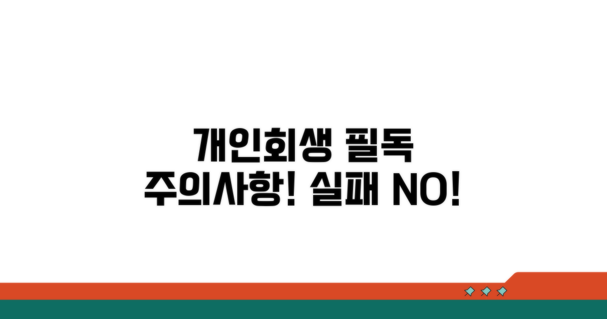 개인회생 진행 시 주의사항 필독